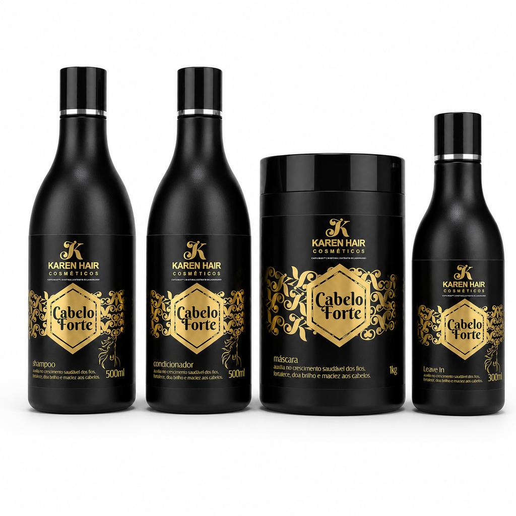 Kit Cabelo Forte C/4 - Karen Hair Cosméticos