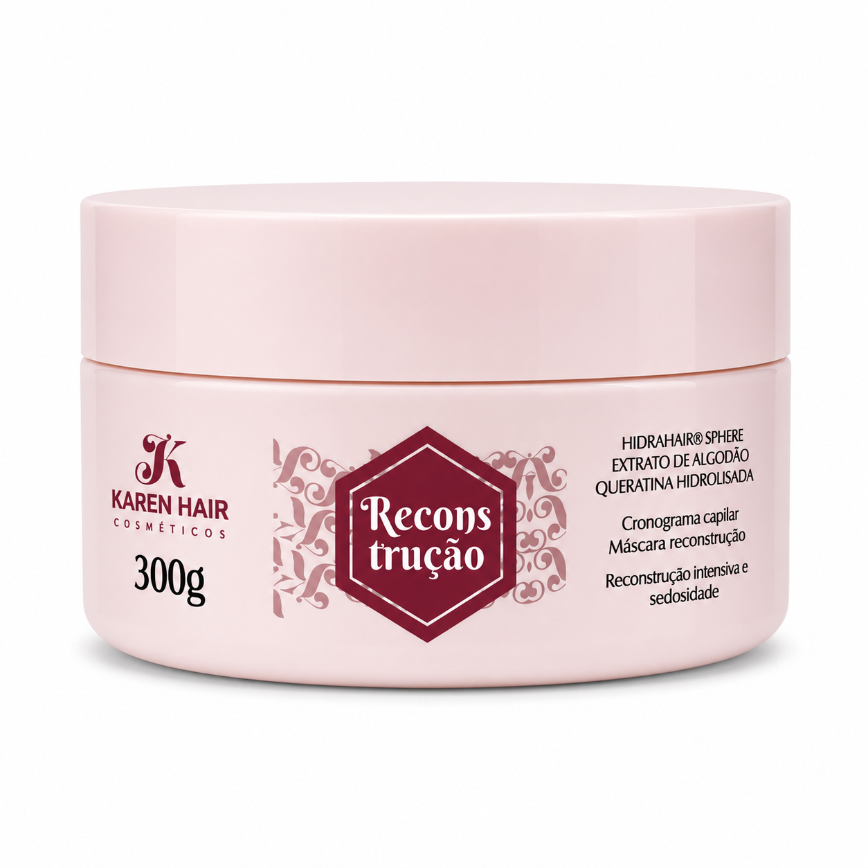 MASCARA RECONSTRUÇÃO CRONOGRAMA CAPILAR 300G KAREN HAIR