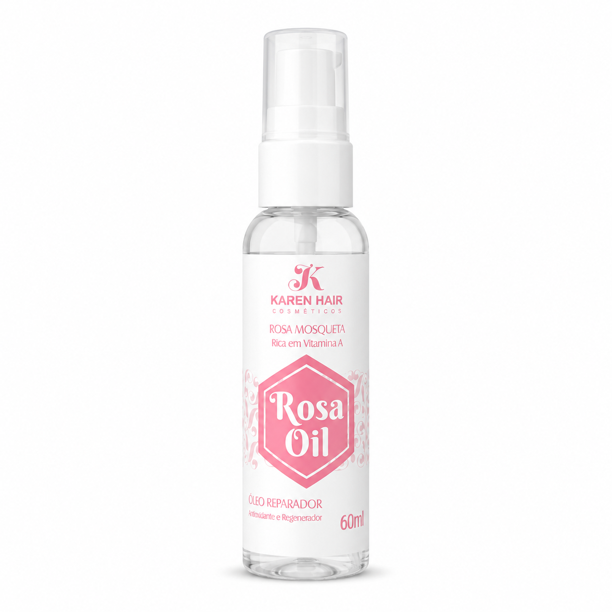 Óleo Reparador Rosa Mosqueta 60ml - Karen Hair Cosméticos